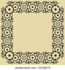 baroque floral decoration, vector design elements