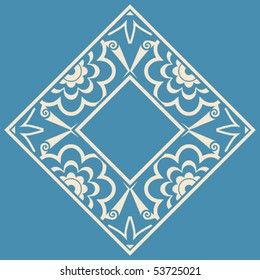 baroque floral decoration, vector design elements
