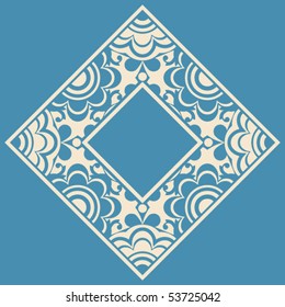 baroque floral decoration, vector design elements