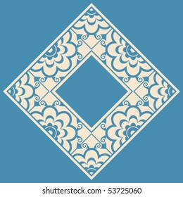 baroque floral decoration, vector design elements