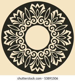 baroque floral decoration, vector design elements