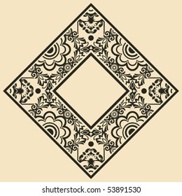 baroque floral decoration, vector design elements