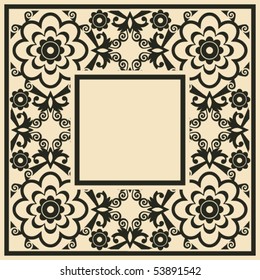 baroque floral decoration, vector design elements
