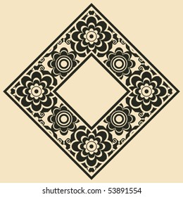 baroque floral decoration, vector design elements