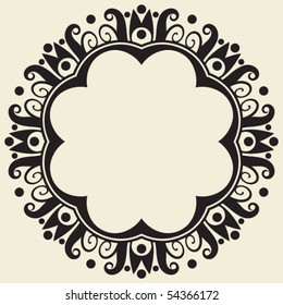 baroque floral decoration, vector design elements