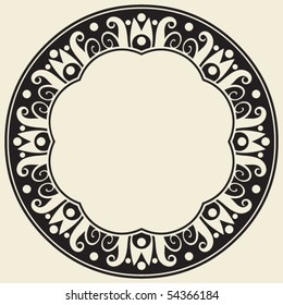 baroque floral decoration, vector design elements