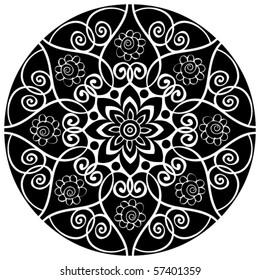 baroque floral decoration, vector design elements
