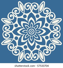 baroque floral decoration, vector design elements