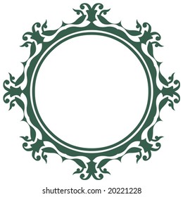 baroque floral frame