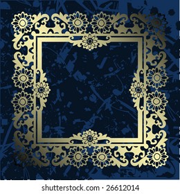 baroque floral frame