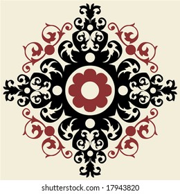 baroque floral ornament