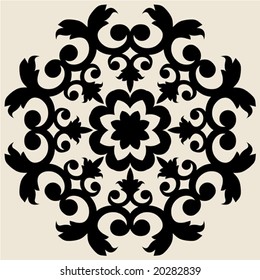 baroque floral ornament