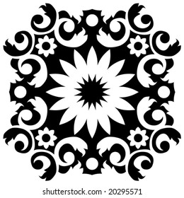 baroque floral ornament