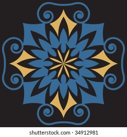 baroque floral ornament