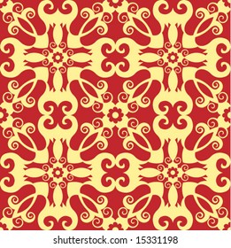 baroque floral pattern