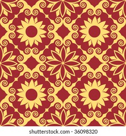 baroque floral pattern