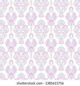 Baroque floral pattern. classic floral ornament