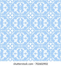 Baroque floral pattern vector seamless. Pastel colors royal background texture. Damask flower ornament design for wallpaper, textile, fabric, backdrop, carpet.