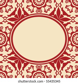 baroque flourish design, vector background