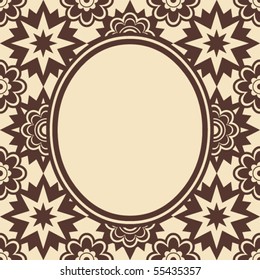 baroque flourish design, vector background
