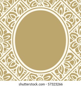 baroque frame design, vector illustration