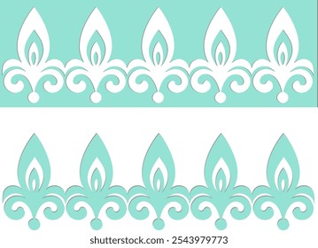 Baroque Laser cut panel, victorian pattern for wood carving , Ornate template for privacy screens, interior decor. CNC stencil. vector eps for paper art, card and bookmark
