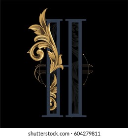 Baroque Letter H