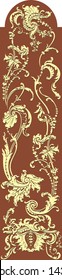 Baroque ornament, classic pattern, vector, baroque and rocco style