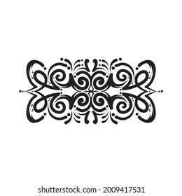 baroque ornament engraving. retro pattern antique style lining swirl decorative. design element filigree calligraphy.