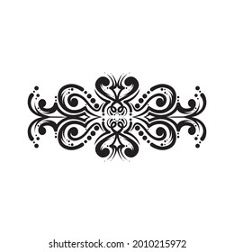 barocke Gravur. Retro-Muster antiken Stil Auskleidung wirl dekorativ. Design-Element Filigree Kalligraphie.