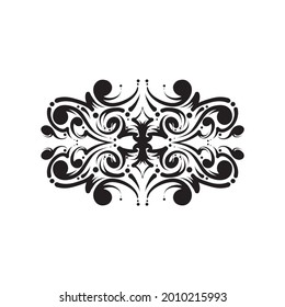 grabado barroco de adornos. diseño retro estilo anticuado de forro giratorio decorativo. caligrafía de filigree del elemento de diseño.