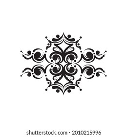 baroque ornament engraving. retro pattern antique style lining swirl decorative. design element filigree calligraphy.