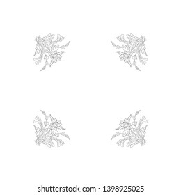 Baroque ornament  with filigree in vector format for design frame, pattern.  Vintage victorian or damask floral element.