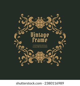 Baroque Ornament Vintage Frame Illustration