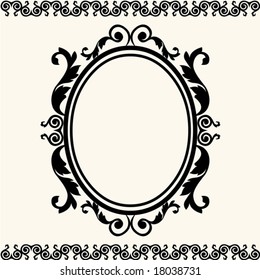 Baroque Oval Frame