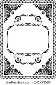 Baroque page isolated on white