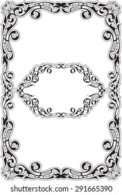 Baroque Page is isolated on white