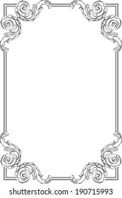 Baroque page is on white
