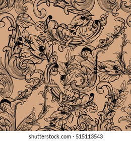 Baroque pattern. 