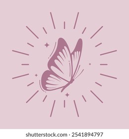The Baroque pattern: Butterfly icon