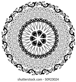 Baroque pattern round