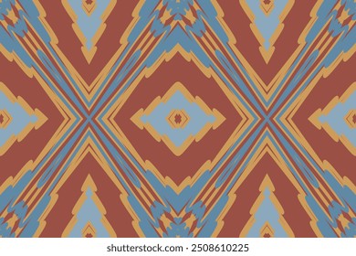 Barockmuster Nahtlose Mughal Architektur Motiv Stickerei, Ikat Stickerei Vektor Design für Print Muster Vintage Blume Folk navajo Patchwork Muster