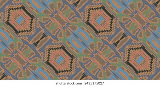 Baroque pattern Seamless Native American, Motif embroidery, Ikat embroidery vector Design for Print indigenous art aboriginal art pattern floral kurti mughal border