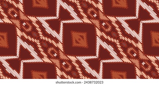 Patrón barroco patrón escandinavo sin fisuras bordado de motivo, vector de bordado Ikat Diseño para impresión indonesia bordado de motivo batik nativo americano kurta moghal diseño