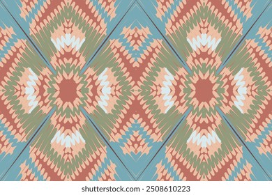Patrón barroco Patrón escandinavo sin fisuras Motivo bordado, Ikat bordado Diseño de Vector para impresión Patrón escandinavo saree patrón gitano de natividad étnica