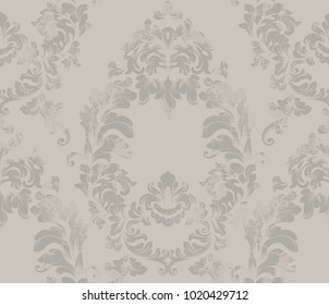 Baroque pattern Vector. Royal fabric background. Luxury texture decors