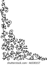 Baroque pattern vignette. Eau-forte 076.