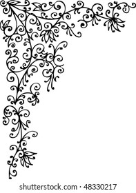 Baroque pattern vignette. Eau-forte.