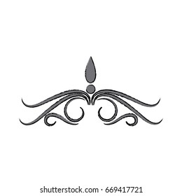 baroque scroll ornament floral pattern antique style swirl decorative design element