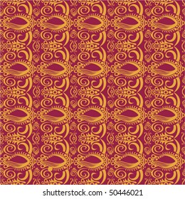 Baroque seamless pattern. Floral seamless ornate background